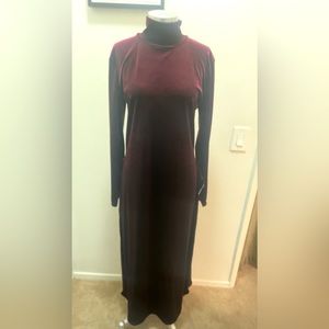 Velvet maxi dress